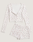 Fleurette Sleep Set, floral-print sleep set, view 5