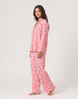 Amour Button-Up Set, heart-print pyjama set, view 4