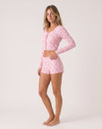 Fleurette Sleep Set, floral-print sleep set, view 2