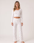 Camille Lounge Set, floral-print lounge set, view 2