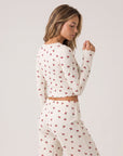 Cerise Lounge Set, cherry-print lounge set, view 8