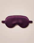 Nuit Sleep Mask in wine, satin sleep mask with a contoured nose panel and adjustable strap