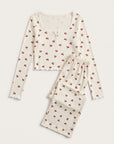 Cerise Lounge Set, cherry-print lounge set, view 2