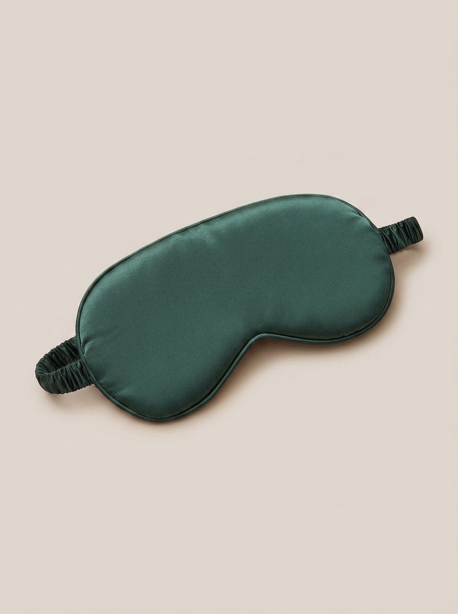 Nuit Sleep Mask in forest green, view 2