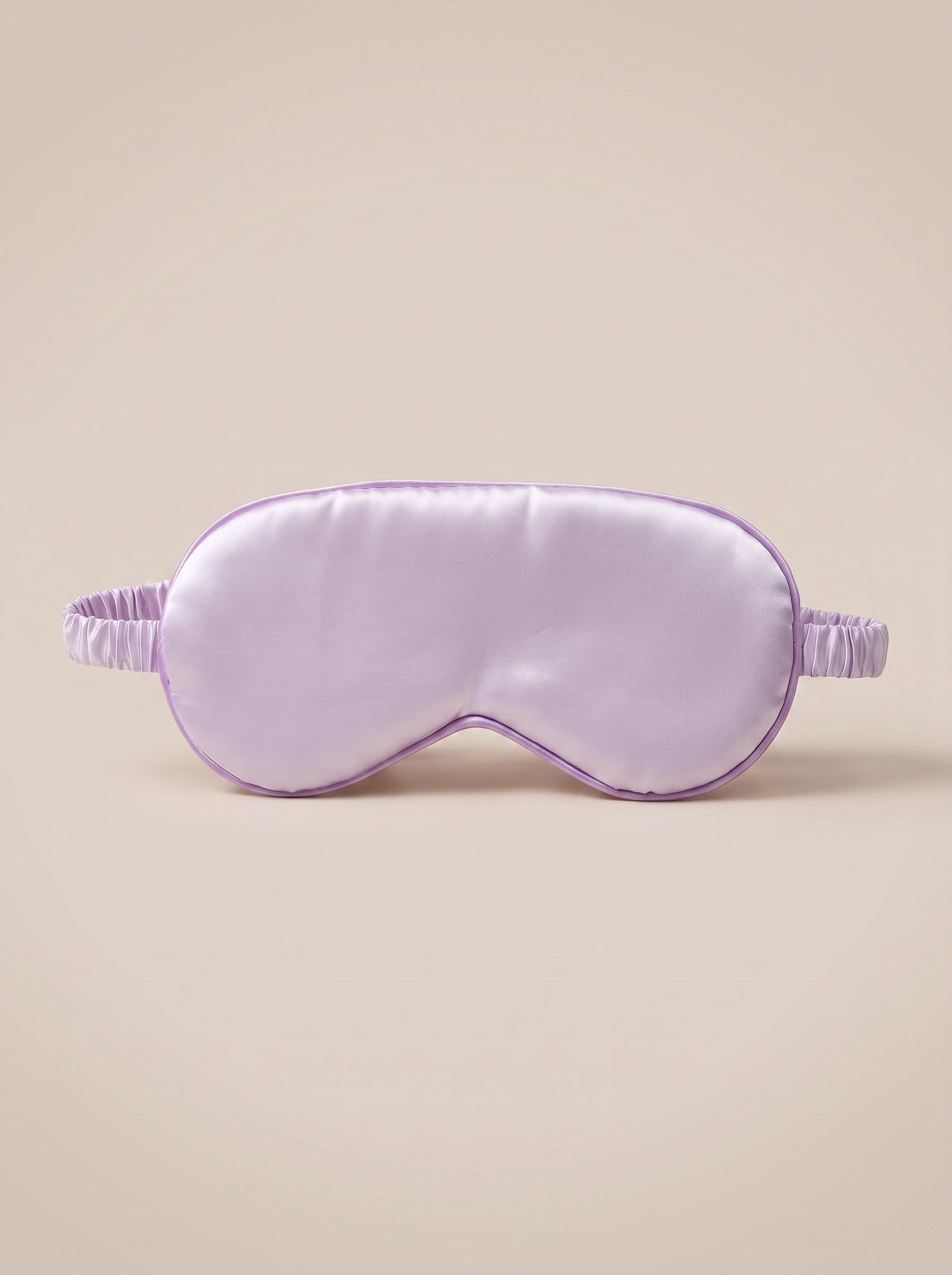 Nuit Sleep Mask in lavender, satin sleep mask with a contoured nose panel and adjustable strap