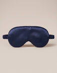 Nuit Sleep Mask in midnight navy, satin sleep mask with a contoured nose panel and adjustable strap