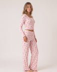 Cerise Lounge Set, cherry-print lounge set, view 4