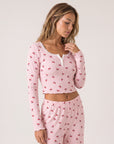 Cerise Lounge Set, cherry-print lounge set, view 5